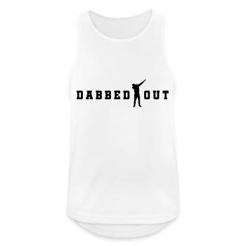 dabbed out dab - Männer Tank Top atmungsaktiv - Weiß - Vorne - Nick (188cm)