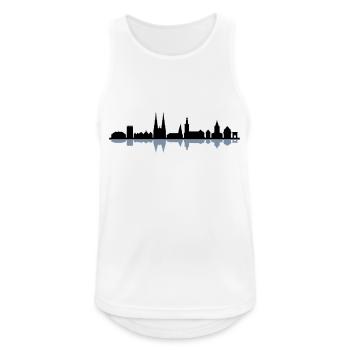 Skyline - Soest - Männer Tank Top atmungsaktiv - Weiß - Vorne - Nick (188cm)