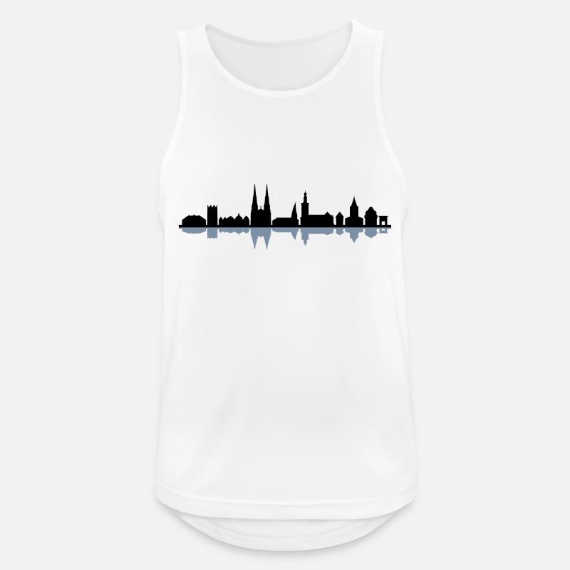 Skyline - Soest - Männer Tank Top atmungsaktiv - Weiß