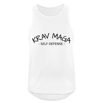 KRAV MAGA - Débardeur respirant Homme - blanc - Devant - Nick (188cm)