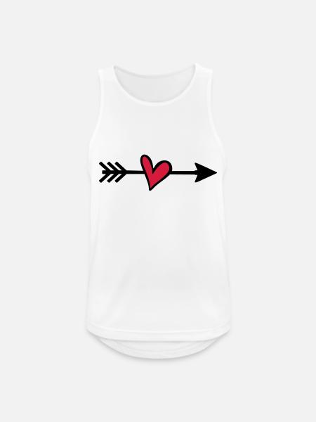 Cupid arrow - Men's Breathable Tank Top - white