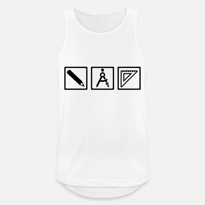 Architect - Men's Breathable Tank Top - white