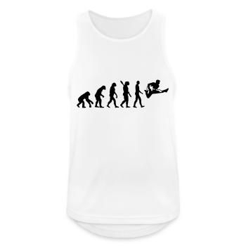 Gitarre - Männer Tank Top atmungsaktiv - Weiß - Vorne - Nick (188cm)