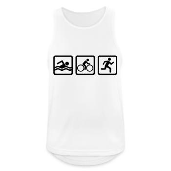 Triathlon - Débardeur respirant Homme - blanc - Devant - Nick (188cm)