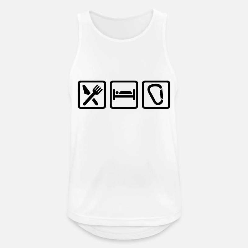 Klettern - Männer Tank Top atmungsaktiv - Weiß