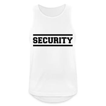 Security - Men's Breathable Tank Top - white - Front - Nick (188cm)