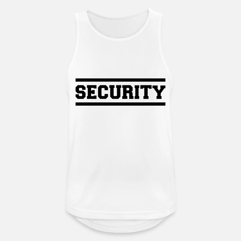 Security - Men's Breathable Tank Top - white