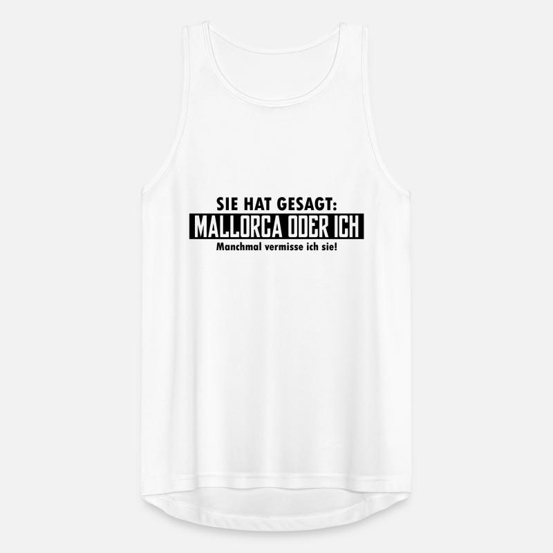 mallorca oder ich Männer Tank Top atmungsaktiv