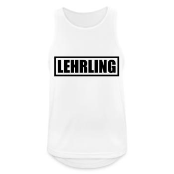 Lehrling - Männer Tank Top atmungsaktiv - Weiß - Vorne - Nick (188cm)