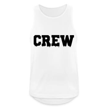 crew - Männer Tank Top atmungsaktiv - Weiß - Vorne - Nick (188cm)