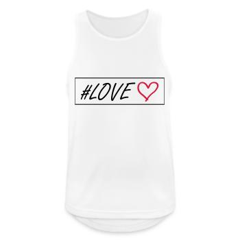 Love Heart - Men's Breathable Tank Top - white - Front - Nick (188cm)