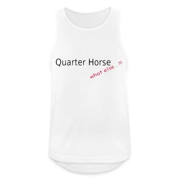 Quarter Horse, what else - Men's Breathable Tank Top - white - Front - Nick (188cm)