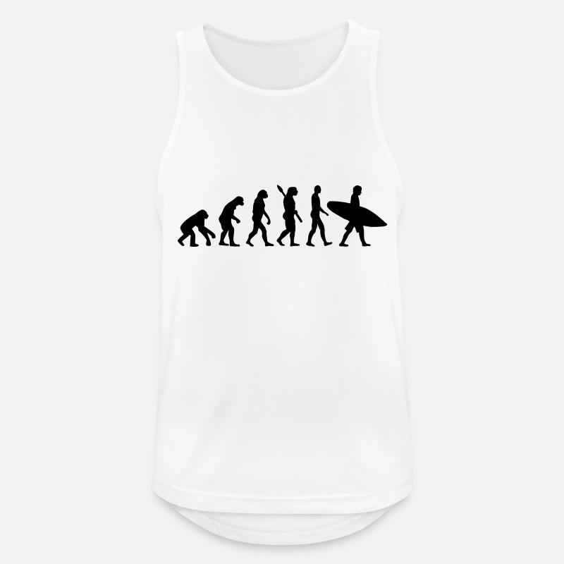 Evolution surfing - Men's Breathable Tank Top - white