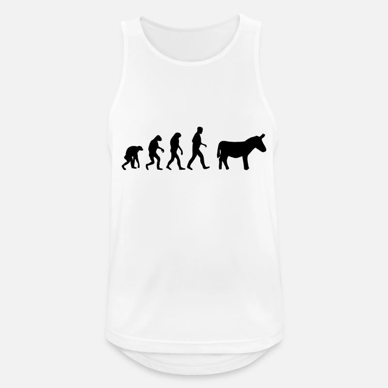 donkey evolution - Men's Breathable Tank Top - white