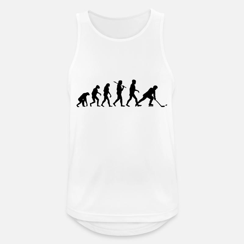 Evolution Eishockey - Männer Tank Top atmungsaktiv - Weiß