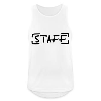 Staff - Débardeur respirant Homme - blanc - Devant - Nick (188cm)