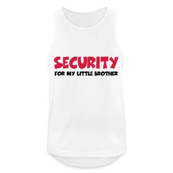 Security for my little brother - Men's Breathable Tank Top - white - Front - Nick (188cm)