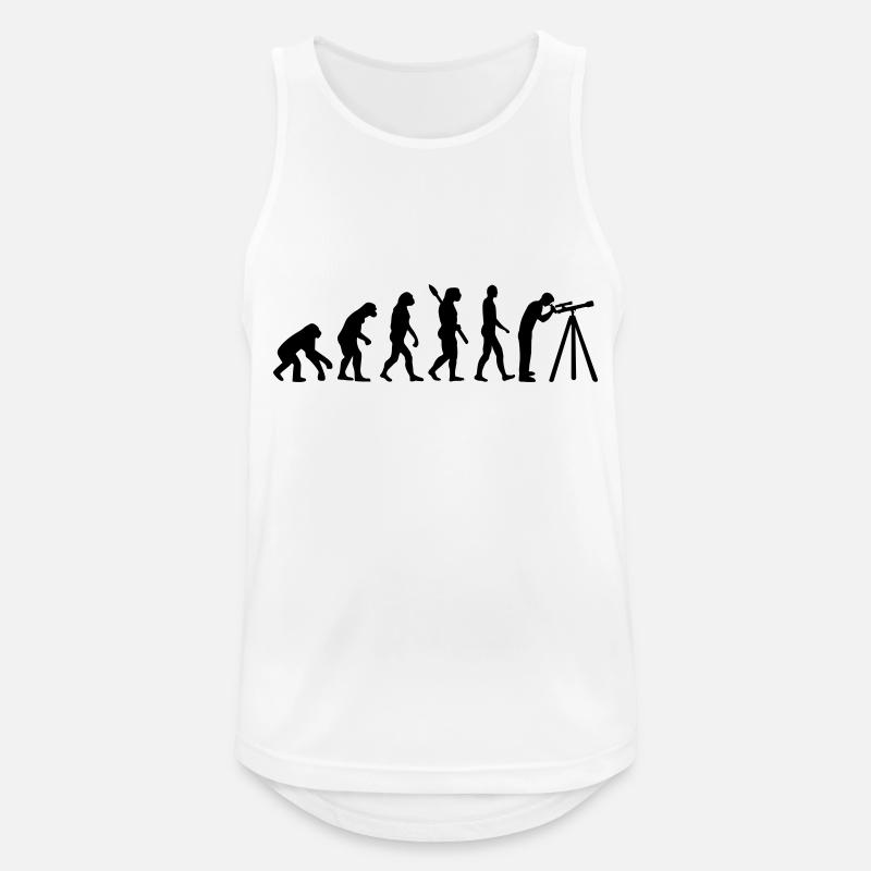 Evolution Astronomy - Men's Breathable Tank Top - white