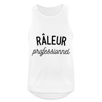 Râleur professionnel - Débardeur respirant Homme - blanc - Devant - Nick (188cm)