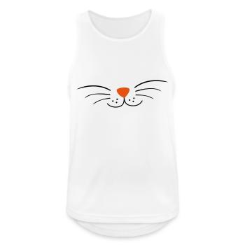 Cat's neck, cat - Men's Breathable Tank Top - white - Front - Nick (188cm)