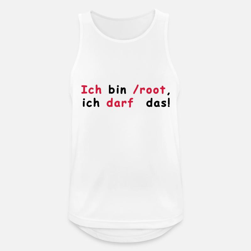 Root Linux - Men's Breathable Tank Top - white