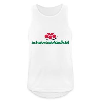 Schwarzwald-Mädel - Männer Tank Top atmungsaktiv - Weiß - Vorne - Nick (188cm)