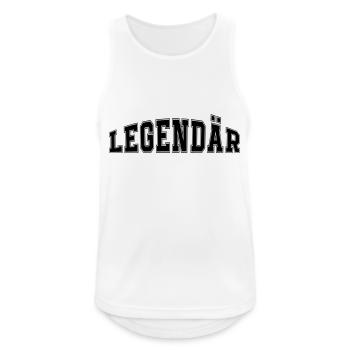 Legendary - Men's Breathable Tank Top - white - Front - Nick (188cm)