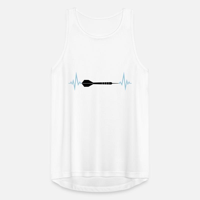 frequenz herzschlag puls logo text spielen darts v Männer Tank Top atmungsaktiv