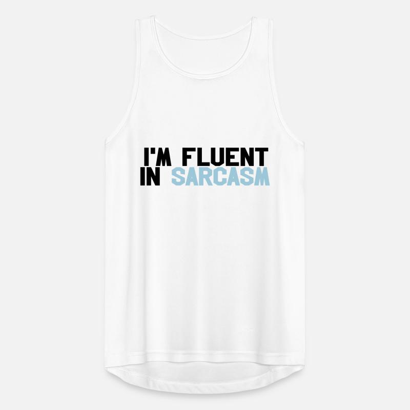 Fluent in sarcasm Männer Tank Top atmungsaktiv