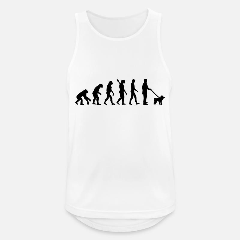 Poodle - Men's Breathable Tank Top - white