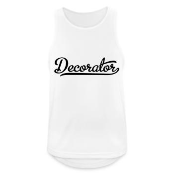 Maler - Männer Tank Top atmungsaktiv - Weiß - Vorne - Nick (188cm)