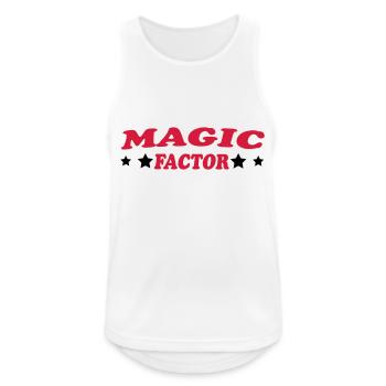MAGIC FACTOR - Débardeur respirant Homme - blanc - Devant - Nick (188cm)