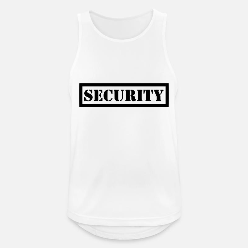 Security - Men's Breathable Tank Top - white