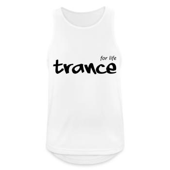 TRANCE pour la vie - Débardeur respirant Homme - blanc - Devant - Nick (188cm)