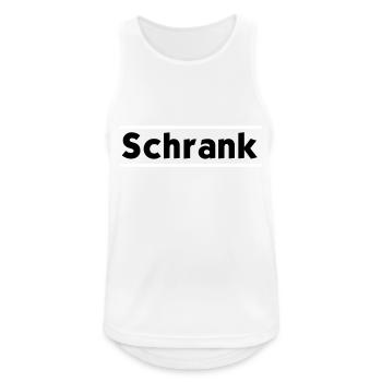 Muskel Shirt - Sei ein Schrank - Männer Tank Top atmungsaktiv - Weiß - Vorne - Nick (188cm)