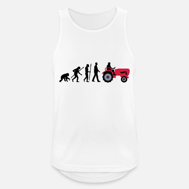 evolution_bauer_mit_traktor_032013_a_3c - Men's Breathable Tank Top - white
