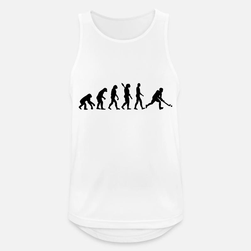 Evolution Hockey - Männer Tank Top atmungsaktiv - Weiß