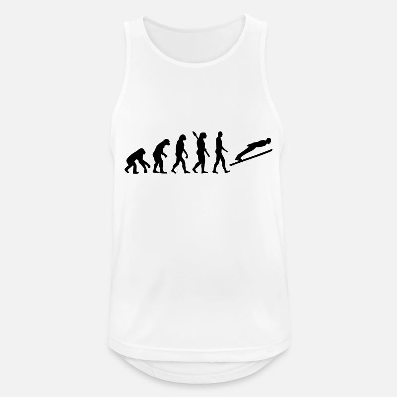 Evolution Ski-jumping - Men's Breathable Tank Top - white