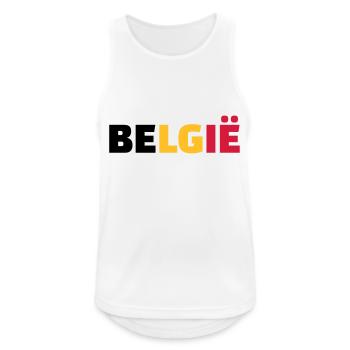 Belgie - Débardeur respirant Homme - blanc - Devant - Nick (188cm)