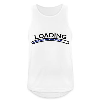 loading bar - Men's Breathable Tank Top - white - Front - Nick (188cm)