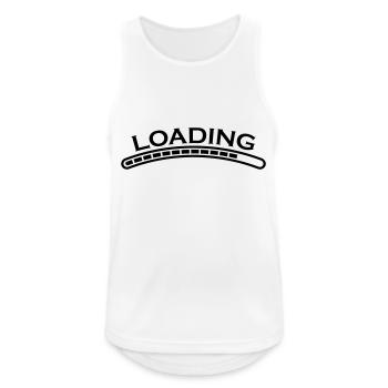 loading bar - Men's Breathable Tank Top - white - Front - Nick (188cm)