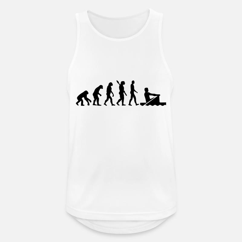 Evolution Rowing - Men's Breathable Tank Top - white