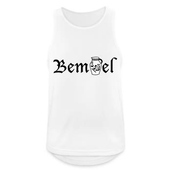 Bembel - Frankfurter Bembel Design #Bembel - Männer Tank Top atmungsaktiv - Weiß - Vorne - Nick (188cm)