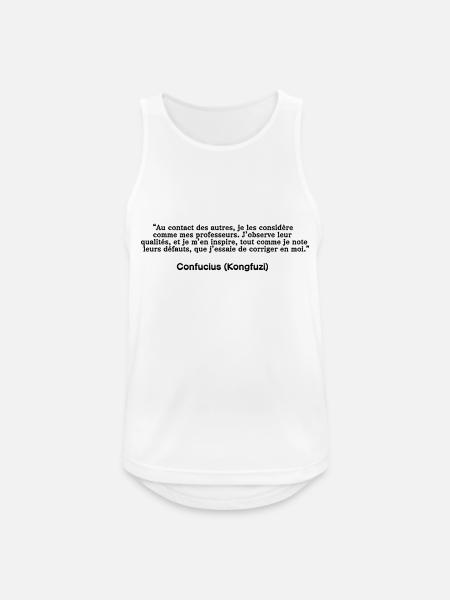Confucius - Débardeur respirant Homme - blanc