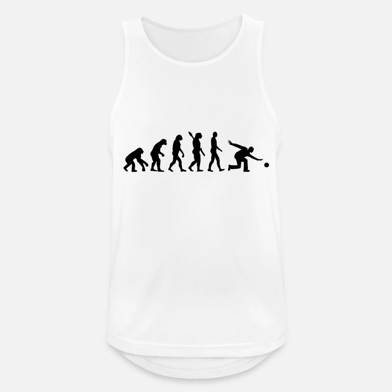 Evolution Bowling - Men's Breathable Tank Top - white