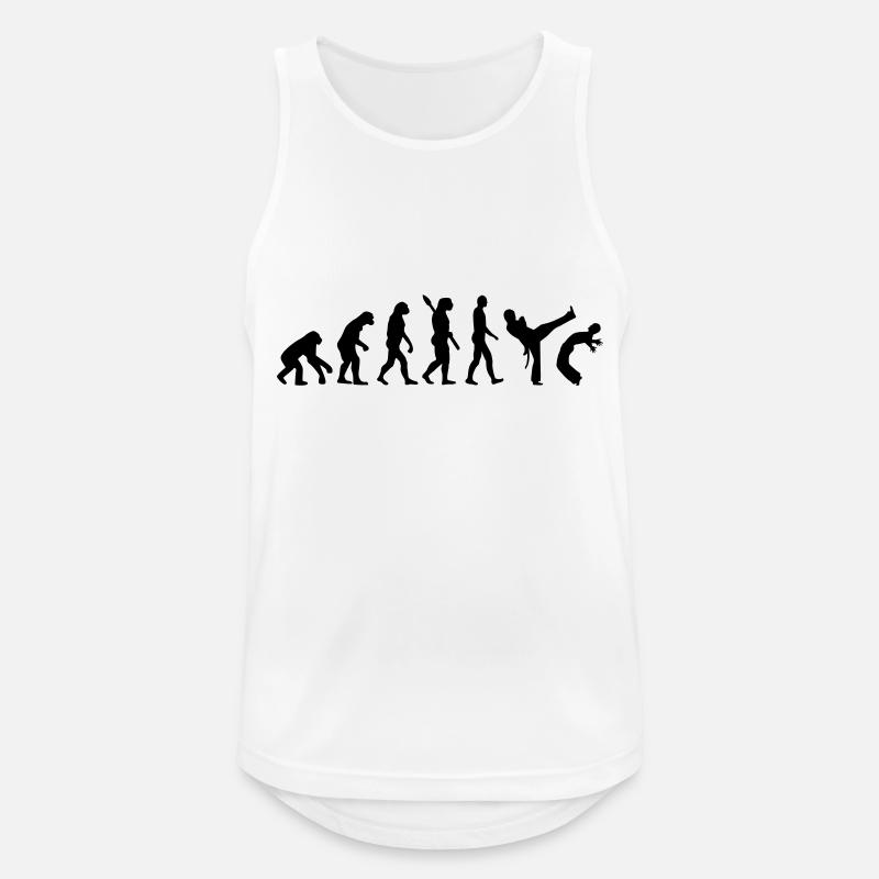 Evolution Capoeira - Men's Breathable Tank Top - white