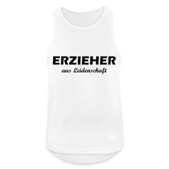 erzieher aus leidenschaft - Männer Tank Top atmungsaktiv - Weiß - Vorne - Nick (188cm)