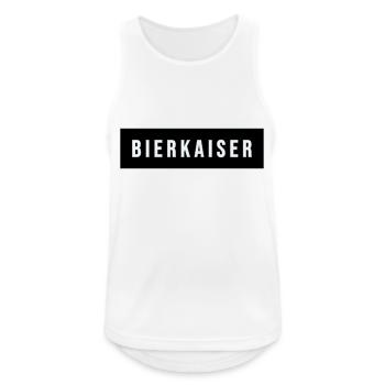 Bierkaiser2 - Männer Tank Top atmungsaktiv - Weiß - Vorne - Nick (188cm)