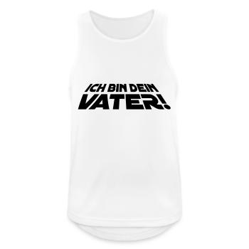 ich_bin_dein_vater_15x5_1f - Männer Tank Top atmungsaktiv - Weiß - Vorne - Nick (188cm)