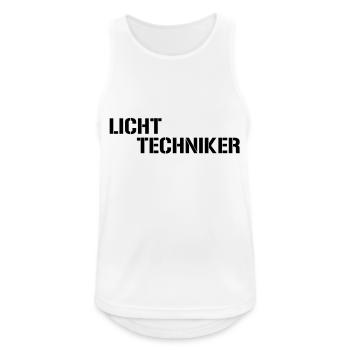 Lighting technician - Men's Breathable Tank Top - white - Front - Nick (188cm)